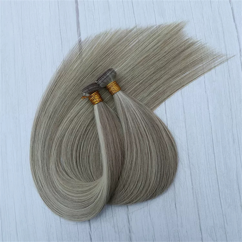 Hot Selling Factory Price Virgin Remy Virgin Flat Weft Hair Extension Piano Color